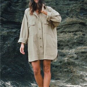 Audrey Shirt Jacket - Nettle